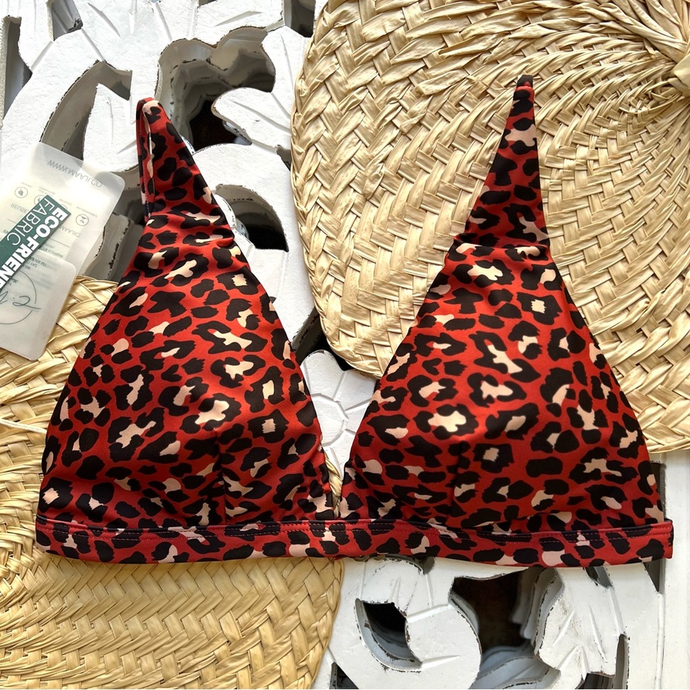 🔥🔥 MAAJI TROPICAL ANIMAL PRINT REVERSIBLE  BIKINI SWIM TOP